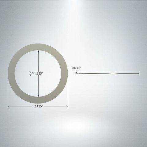 2-1/8" O.D. x .030" Die Shim