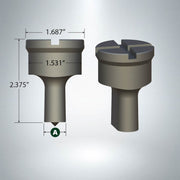 F26S Oblong Punch with 6mm Cross Keyway